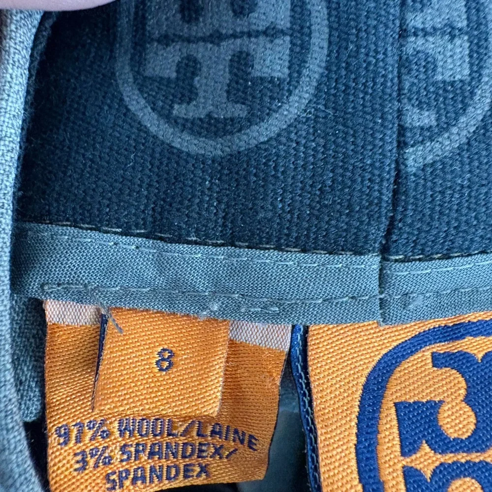 Tory Burch Gray Wool Wide Leg Dress Pants Size 8